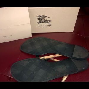 Burberry Flip Flop Parsons Flat Sandal In Tan